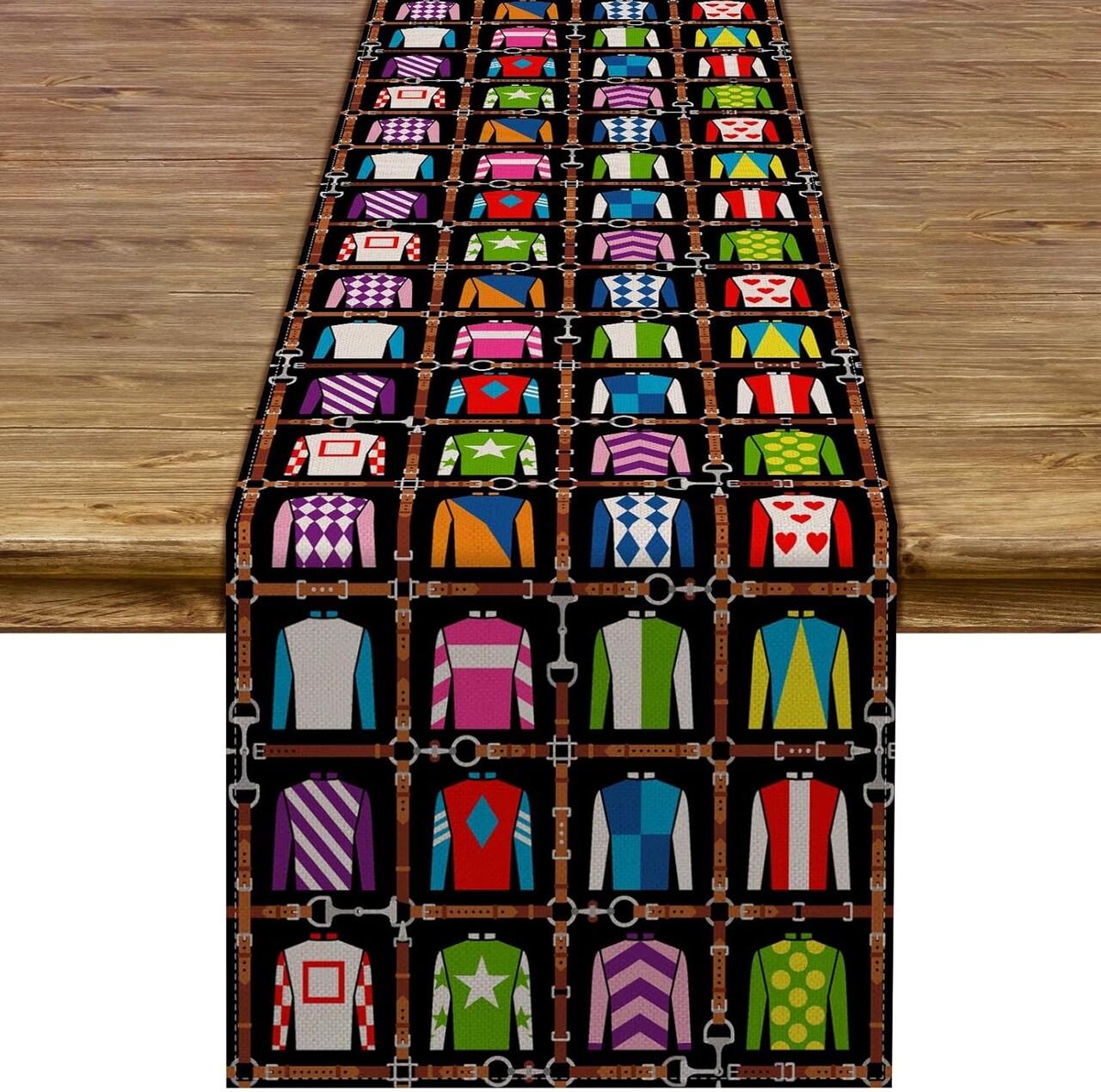 Kentucky Derby Table Runner 13x72in – Run for the Roses Horse Racing Party Decor